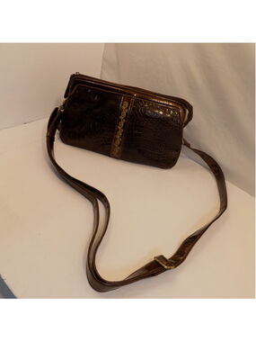 Women's VTG MC Marc Chantal Croc Handbag Crossbody